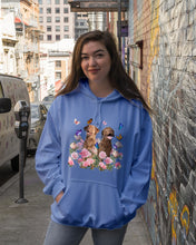 Load image into Gallery viewer, Gift For Dog LoversChesapeake Bay Retriever With Peonies Hoodie