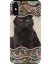 Load image into Gallery viewer, Lovely Phone Case Cute Black Cat Boho Pattern Gift For Cat Lovers Phone case