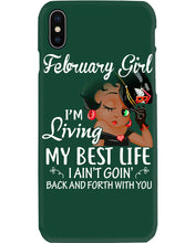 Load image into Gallery viewer, Betty Boop February Girl Living My Best Life Birthday Meaningful Gift Phone case