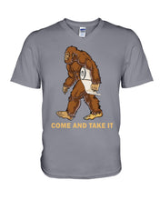Load image into Gallery viewer, Bigfoot Come And Take It Simple Custom Design Guys V-Neck