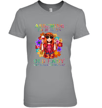 Load image into Gallery viewer, I Am Just An Old Lady Was Your First Mistake Hippie Ladies Tee