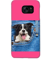 Load image into Gallery viewer, Border Collie In Denim Pocket Gift For Dog Lovers Phone case