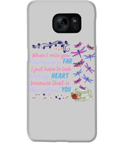 Load image into Gallery viewer, Butterflies When I Miss You I Just Have To Look Inside My Heart Gift For Lover Phone case