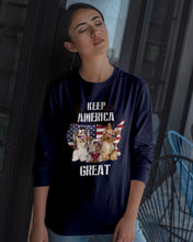 Load image into Gallery viewer, Keep America Great Yorkshire Terrier Gift For Dog Lovers Unisex Long Sleeve