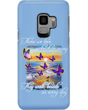 Load image into Gallery viewer, Butterfly Sunset On Beach Those We Love Don't Go Away Gift For Lover Phone case