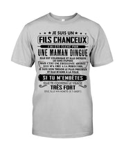 Load image into Gallery viewer, Je Suis Un Fils Chanceux Birthday Gift For Men Guys Tee