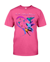 Load image into Gallery viewer, Hummingbirds Heart Shaped I Am A Simple Woman Gift For Mom Guys Tee