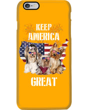 Load image into Gallery viewer, Keep America Great Yorkshire Terrier Gift For Dog Lovers Phone case