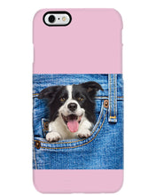 Load image into Gallery viewer, Border Collie In Denim Pocket Gift For Dog Lovers Phone case