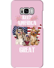 Load image into Gallery viewer, Keep America Great Yorkshire Terrier Gift For Dog Lovers Phone case