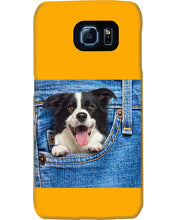Load image into Gallery viewer, Border Collie In Denim Pocket Gift For Dog Lovers Phone case