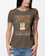 Load image into Gallery viewer, Daughter The Soul Of Witch The Fire Of Lioness Ladies Tee