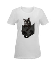 Load image into Gallery viewer, Cat In Your Front Pocket Perfect Gift For Friends Who Loves Cat Ladies Tee