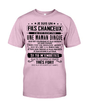 Load image into Gallery viewer, Je Suis Un Fils Chanceux Birthday Gift For Men Guys Tee