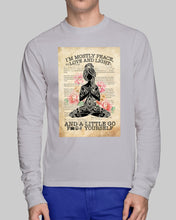 Load image into Gallery viewer, I'm Mostly Peace Love And Light Yoga Gift For Yoga Lovers Unisex Long Sleeve