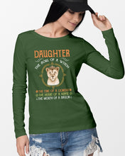 Load image into Gallery viewer, Daughter The Soul Of Witch The Fire Of Lioness Unisex Long Sleeve