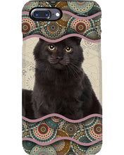 Load image into Gallery viewer, Lovely Phone Case Cute Black Cat Boho Pattern Gift For Cat Lovers Phone case