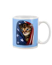 Load image into Gallery viewer, Lovely Tote Bag Cat In American Flag Gift For Cat Lovers Mug