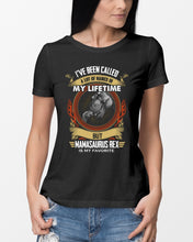 Load image into Gallery viewer, Mamasaurus Rex Is My Favorite Special Custom Design Ladies Tee