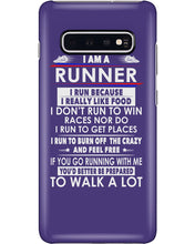 Load image into Gallery viewer, I Am A Runner I Run Because I Really Like Food Custom Design Phone case