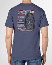 Load image into Gallery viewer, I Was Born In October My Life My Choices My Mistakes My Lessons Guys V-Neck