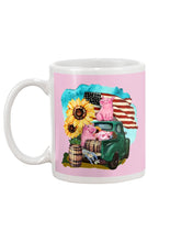 Load image into Gallery viewer, Black Phone Case With Pig Sunflower Gift For Pig Lovers Mug