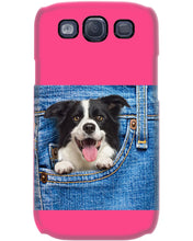 Load image into Gallery viewer, Border Collie In Denim Pocket Gift For Dog Lovers Phone case
