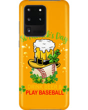 Load image into Gallery viewer, Baseball Drink Beer Day St Patrick's Day Gift For Baseball Lovers Phone case