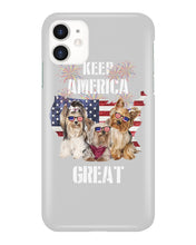 Load image into Gallery viewer, Keep America Great Yorkshire Terrier Gift For Dog Lovers Phone case