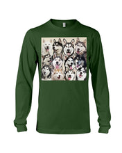 Load image into Gallery viewer, Many Love Husky Siberian On Phone Case Gift For Husky Lovers Unisex Long Sleeve