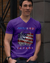 Load image into Gallery viewer, Eagle American Pride Spirit Of America Gift For American People Guys V-Neck