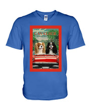 Load image into Gallery viewer, Cavalier Happy Holiday Gift For Dog Lovers Guys V-Neck