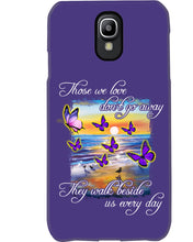 Load image into Gallery viewer, Butterfly Sunset On Beach Those We Love Don't Go Away Gift For Lover Phone case