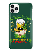 Load image into Gallery viewer, Baseball Drink Beer Day St Patrick's Day Gift For Baseball Lovers Phone case