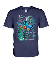 Load image into Gallery viewer, Butterfly Close My Eyes And Hug You Gift For Women Guys V-Neck