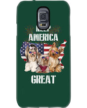 Load image into Gallery viewer, Keep America Great Yorkshire Terrier Gift For Dog Lovers Phone case