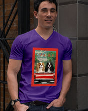Load image into Gallery viewer, Cavalier Happy Holiday Gift For Dog Lovers Guys V-Neck