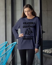 Load image into Gallery viewer, Grandma And Grandson A Bond That Can't Be Broken Custom Design Unisex Long Sleeve