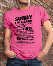 Load image into Gallery viewer, I'm Already Taken By September Sexy And Crazy Girl For Birthday Gift Guys Tee