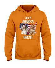 Load image into Gallery viewer, Keep America Great Yorkshire Terrier Gift For Dog Lovers Hoodie