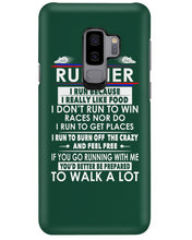 Load image into Gallery viewer, I Am A Runner I Run Because I Really Like Food Custom Design Phone case