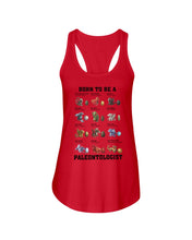 Load image into Gallery viewer, Born To Be Paleontologist Custom Design Gift For Kids Ladies Flowy Tank