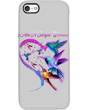 Load image into Gallery viewer, Hummingbirds Heart Shaped I Am A Simple Woman Gift For Mom Phone case
