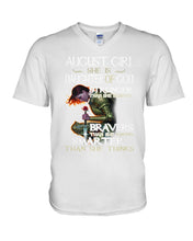 Load image into Gallery viewer, August Girl Daughter Of God Meaningful Gift For Women Guys V-Neck