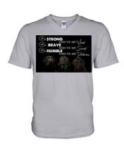 Load image into Gallery viewer, Be Strong Brave And Humble Labrador Retriever Gift For Dog Lovers Guys V-Neck