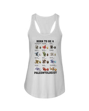 Load image into Gallery viewer, Born To Be Paleontologist Custom Design Gift For Kids Ladies Flowy Tank