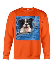 Load image into Gallery viewer, Border Collie In Denim Pocket Gift For Dog Lovers Sweatshirt