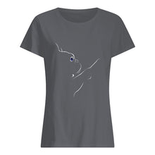 Load image into Gallery viewer, I Love My Frenchie Custom Design Gift For Friends Ladies Tee