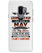 Load image into Gallery viewer, I'm A Grumpy Old Man I Was Born In May With My Heart Phone case
