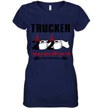 Load image into Gallery viewer, 2020 The Year When Shit Got Real Quarantined Gift For Trucker Ladies V-Neck